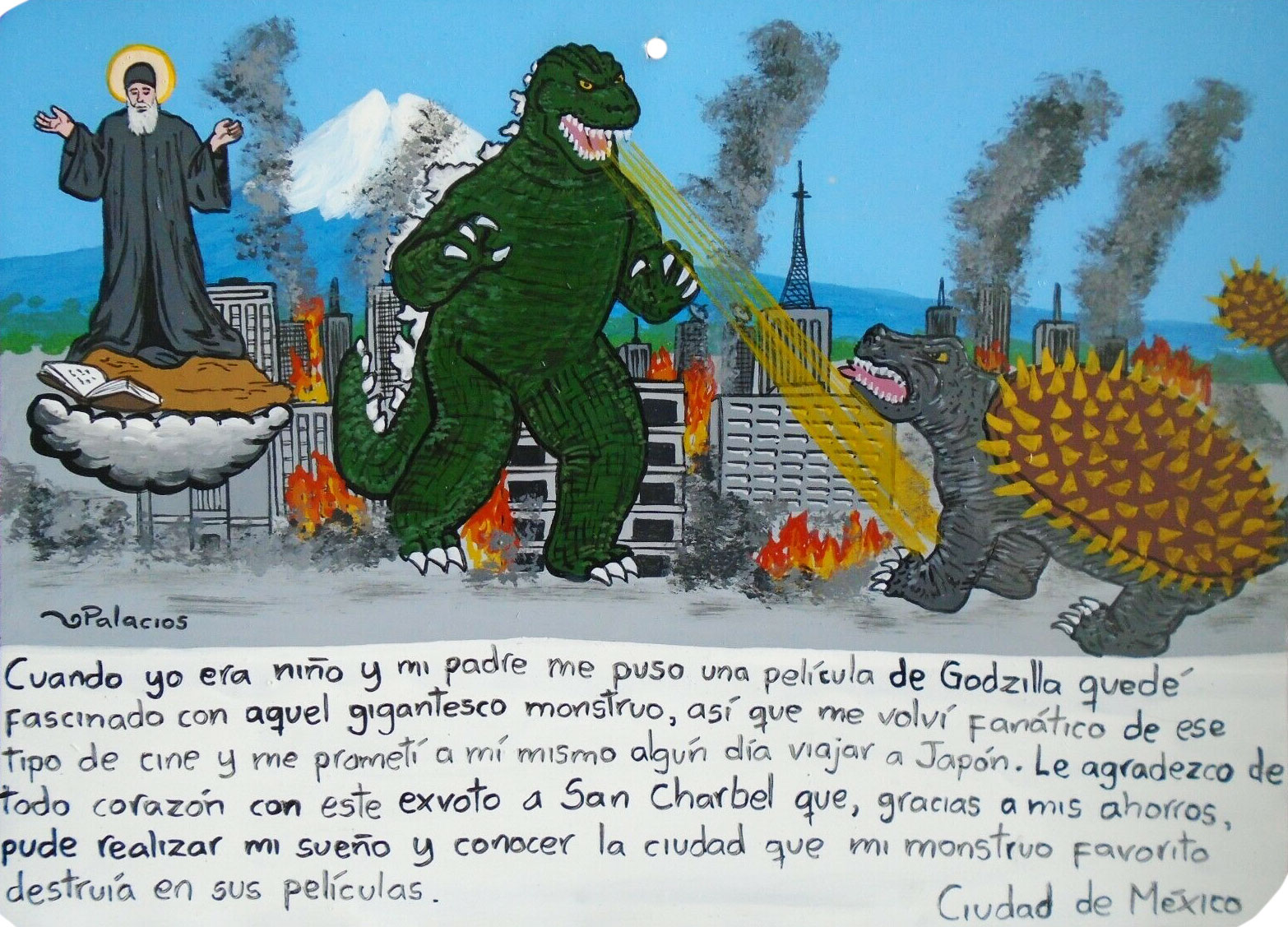 Retablos. Godzilla