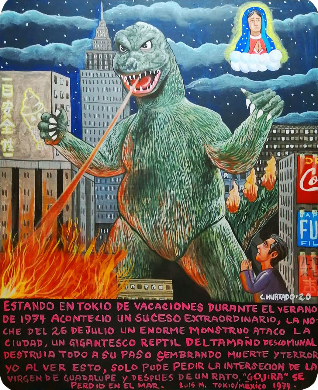 Retablos. Godzilla