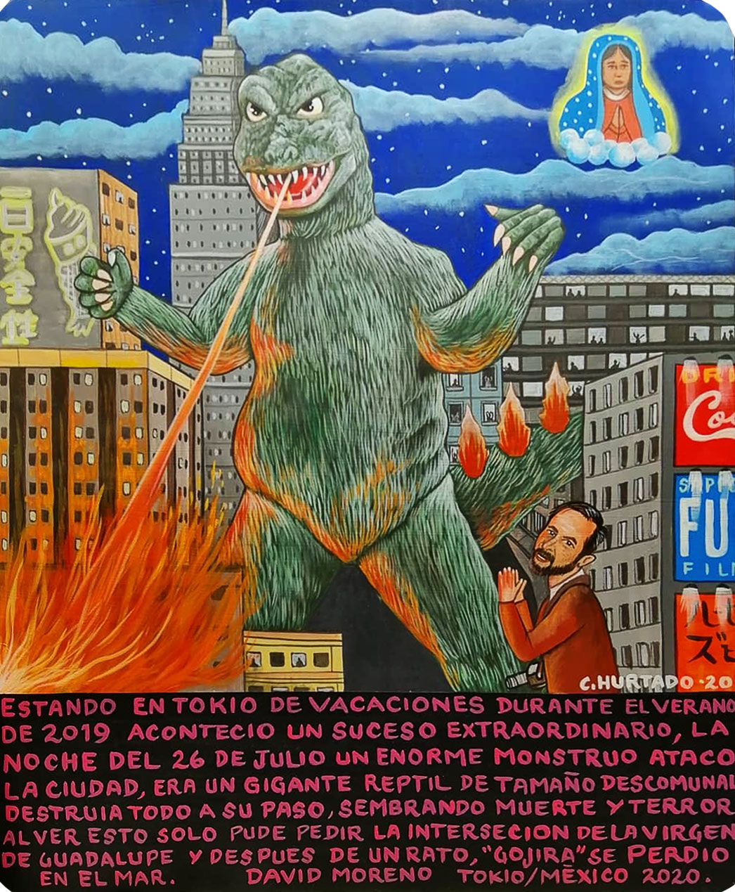 Retablos. Godzilla